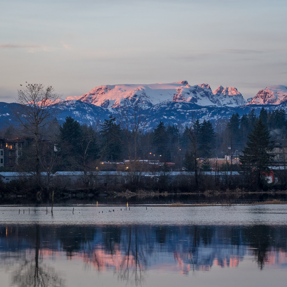 Snow is back on the mountains